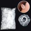 100pcs Disposable Ear Covers; Plastic Waterproof Ear Protectors Elastic Clear Ear Caps Salon Hairdressing Dye Shield Earmuffs For Hair Dye; Shower; Sp