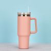 1200ml Stainless Steel Mug Coffee Cup Thermal Travel Car Auto Mugs Thermos 40 Oz Tumbler with Handle Straw Cup Drinkware New In